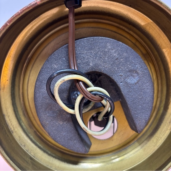 Vintage Floral White Glass Table Lamp with Pink Rose Detail • no top • works - Picture 16 of 16